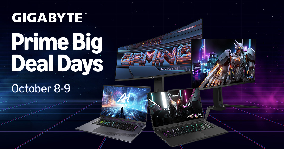 GIGABYTE Launches Exclusive Prime Day Deals on Laptops and Monitors: Elevate Your Gaming and Productivity  