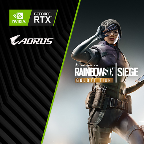 Buy GeForce RTX™, Get Tom Clancy’s  Rainbow Six® Siege Gold Edition.