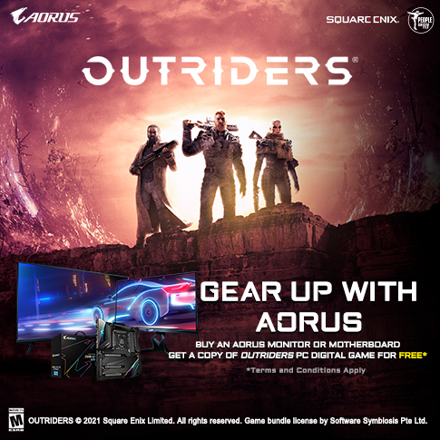 [NA]BUY AN AORUS MONITOR OR MOTHERBOARD FROM NEWEGG/AMAZON GET OUTRIDERS FOR FREE
