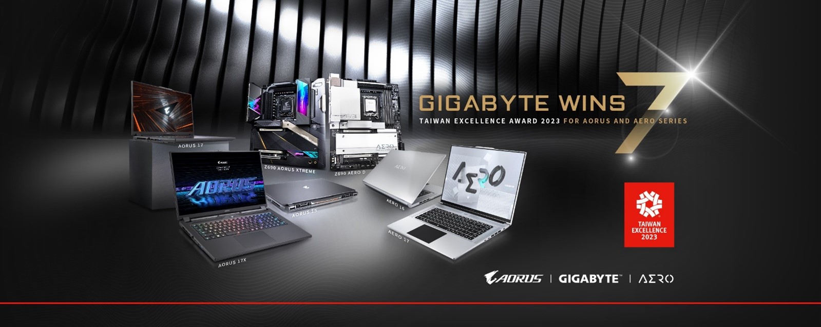 GIGABYTE Wins 7 Taiwan Excellence Award 2023 Once Again